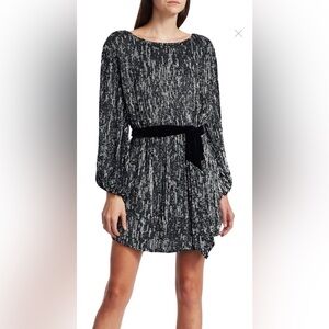 Retrofete Dark Silver Sequined Grace Mini Dress. Like New Dress | Worn Once